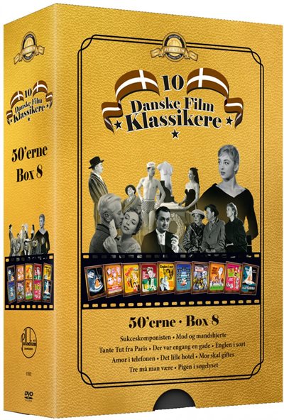 50\'erne - Boks 8 - 10 Danske Filmklassikere